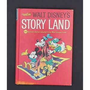 VINTAGE 1962‎ Walt Disney's Story Land A Golden Book Children Reading Education